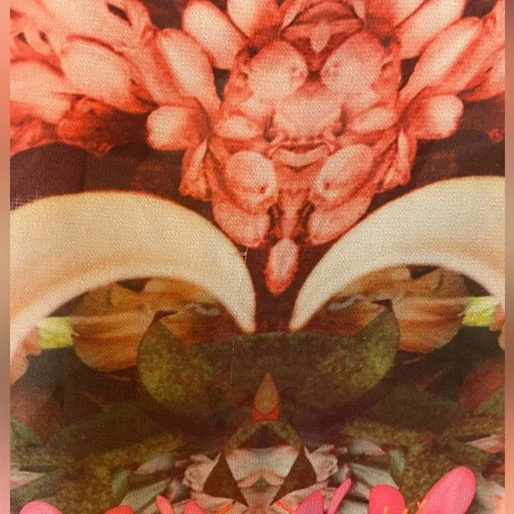 Bright & Vibrant Sheer,Unlined Maxi Tank Dress, Side Zip. Stunning! - Picture 4 of 13